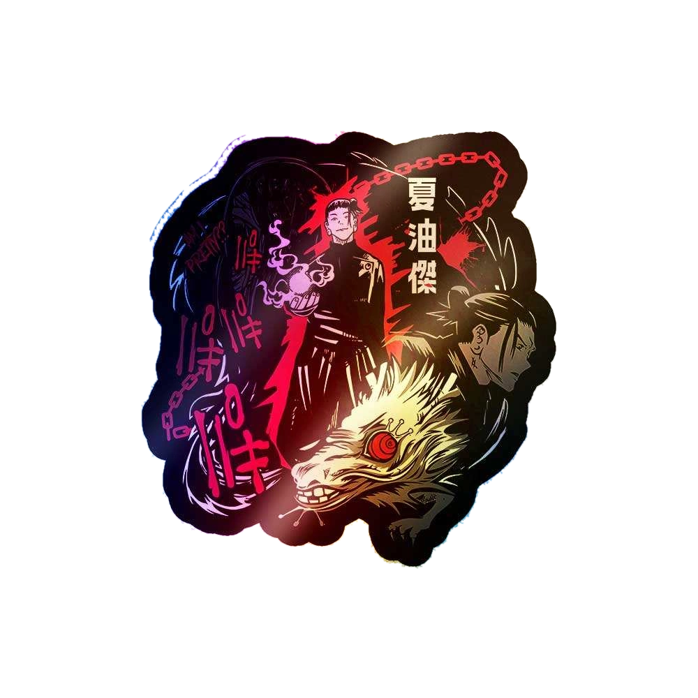 Geto Cursed Spirit Manipulator Holographic Sticker